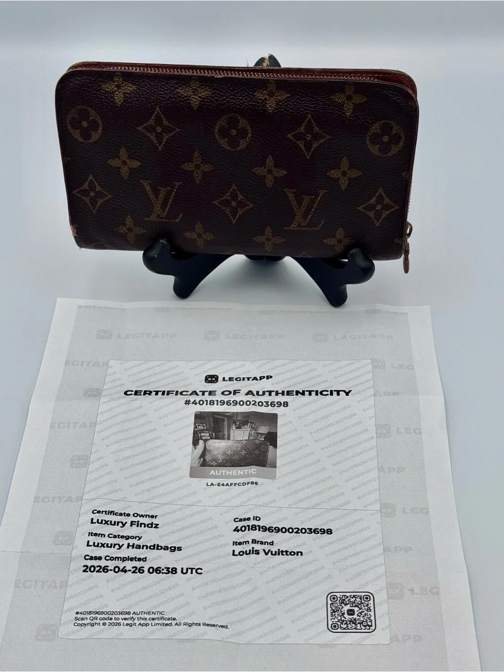 Louis Vuitton Vintage‎ Monogram Port Monnaie Long Zippy Wallet with COA